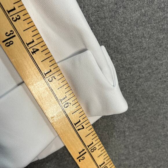 GRAVER Susan Graver LK Fusion 3/4 Sly Cutaway Hem Blazer White Size Medium - Picture 6 of 11